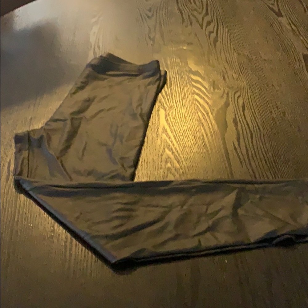 Black leather leggings